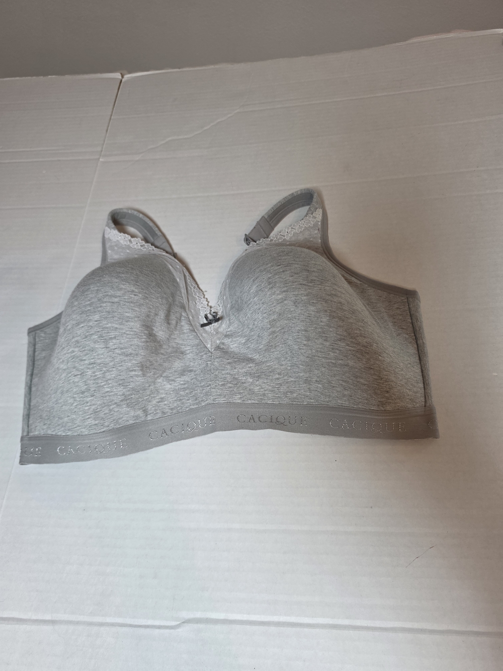 Cacique No Wire Full Coverage Bra Gray Size 42F